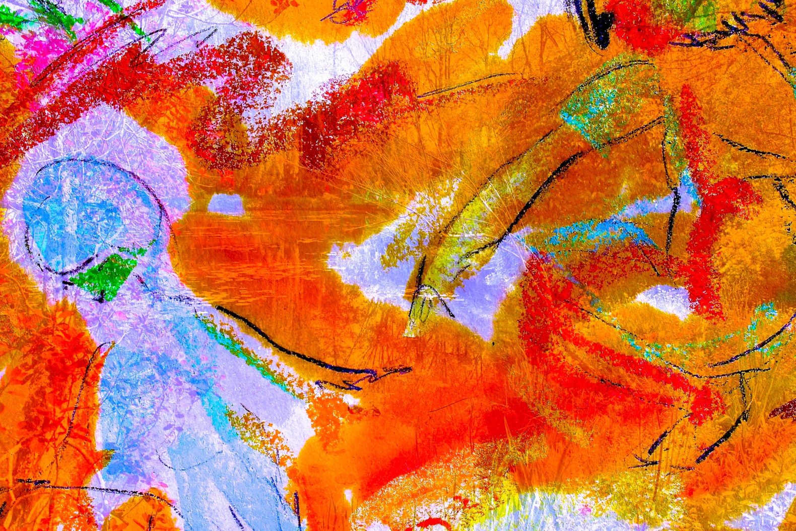 Riitta Nelimarkka’s artwork Children on the meadows of the dreams, 2020.