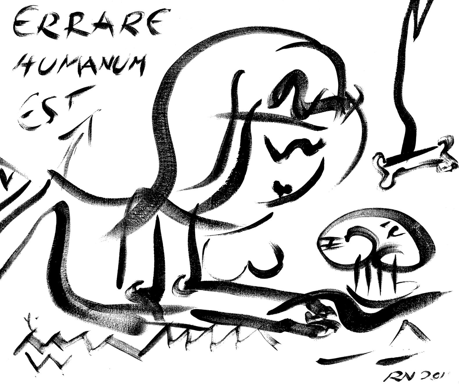 Riitta Nelimarkka’s artwork ERRARE HUMANUM EST, 2011.