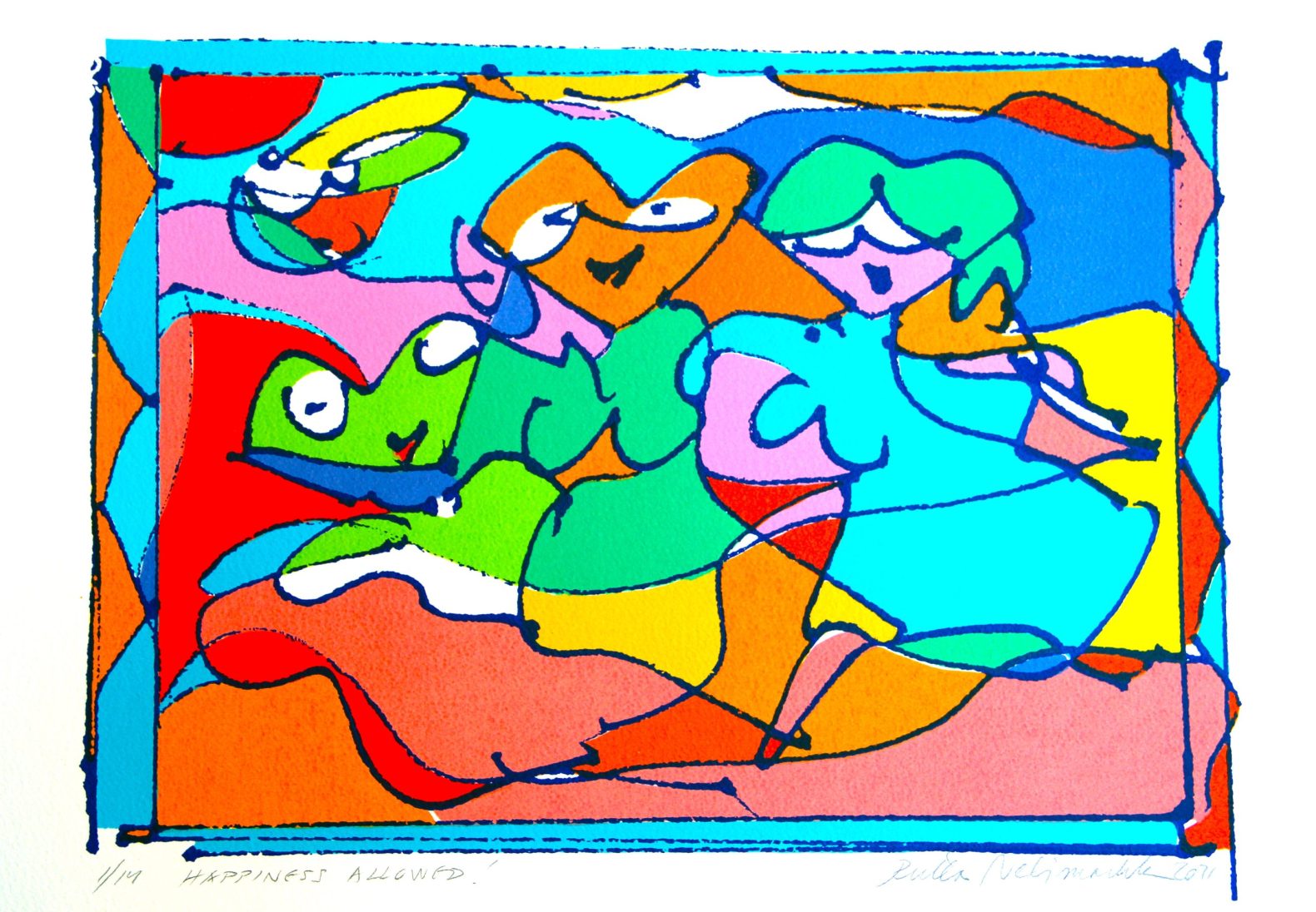 Riitta Nelimarkka's artwork Happiness allowed, 2016.