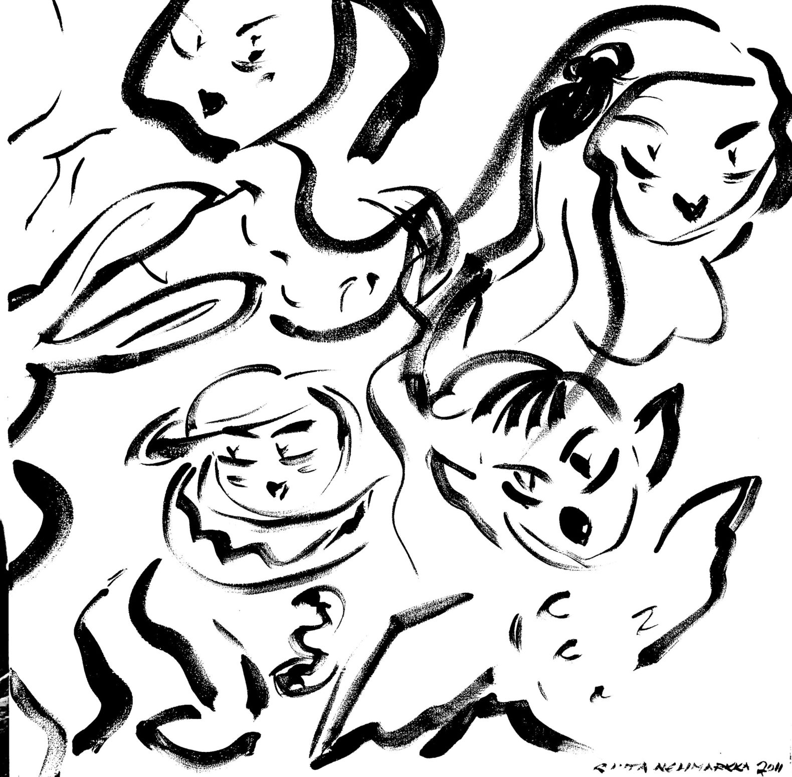 Riitta Nelimarkka’s artwork MY IMAGINARY FRIENDS, 2010.