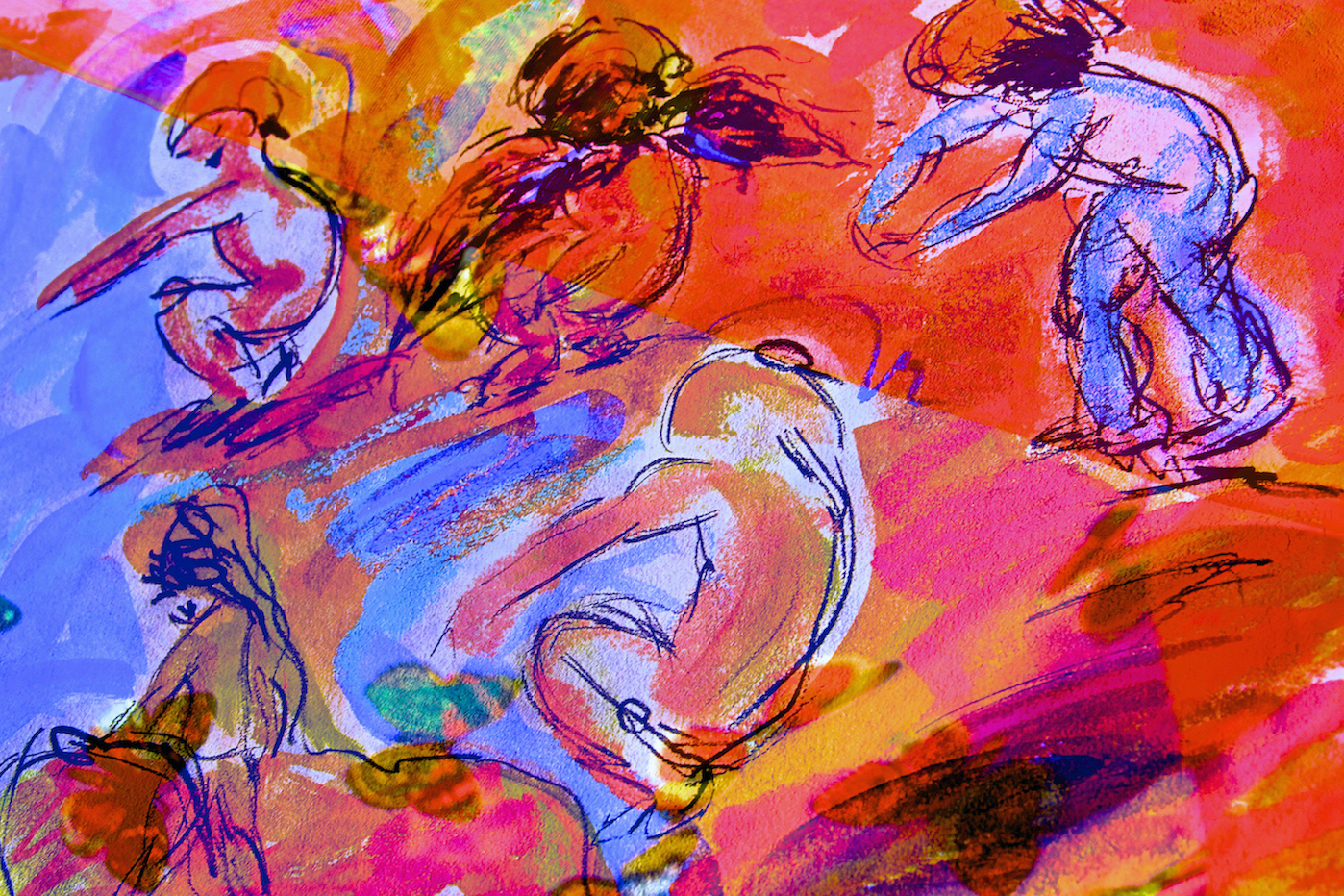 Riitta Nelimarkka’s artwork My little savages playing selfmade national ballet, 2023.