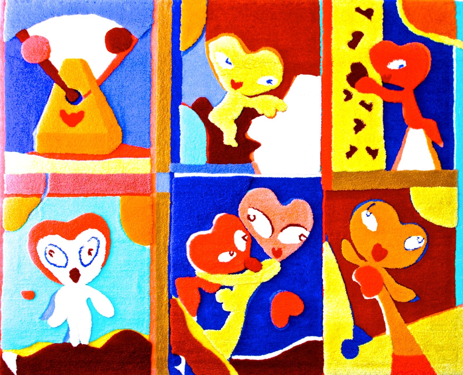 Artist Riitta Nelimarkka’s artwork Peasants in an apartment house, 2000.